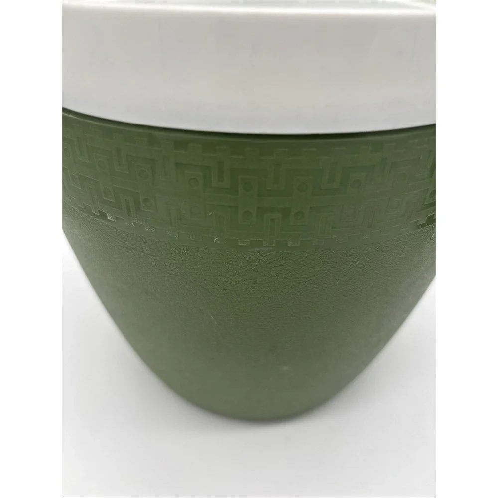 Mid Century Modern Therm O‎ Ware Avocado Green Matching Pitcher And Ice Bucket